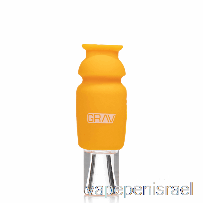 חד פעמי Vape Israel Grav זכוכית מכוסה סיליקון חרדל חרדל צהוב